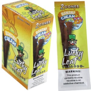 Lucky Leaf Tobacco Cones - Banana Cream 2pk/10ct