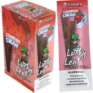 Lucky Leaf Tobacco Cones - Strawberry Cream 2pk/10ct