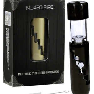 4ct MJ420 Adjustable Glass Blunt Smoking Pipe