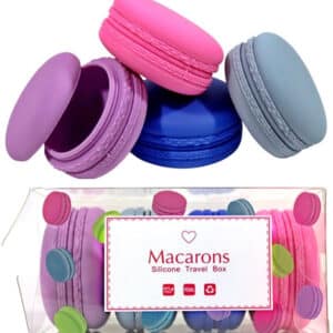 Macaron 4pk Silicone Stash Container Jars