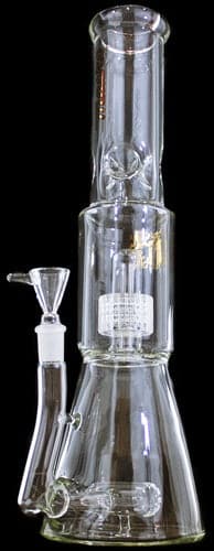 14" Macro Glass Barrel Matrix Dome Perk 14mm Beaker Water Pipe - Image 3