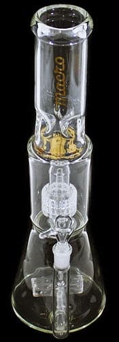 14" Macro Glass Barrel Matrix Dome Perk 14mm Beaker Water Pipe