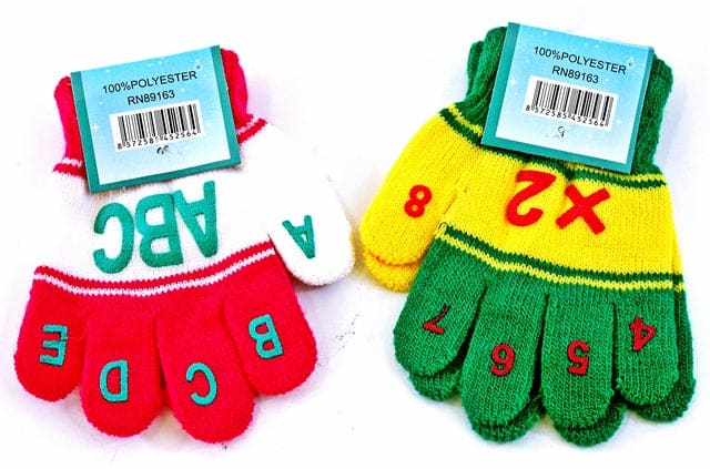 12ct Magic Gloves Kids ABC