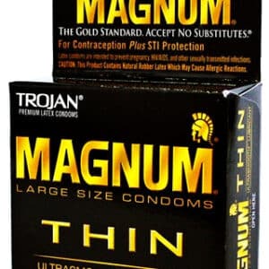 6ct Trojan Magnum Thin Lubricated Condoms