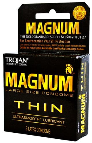 6ct Trojan Magnum Thin Lubricated Condoms