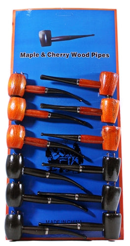 12ct Maple And Cherry Wood Pipes