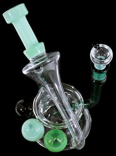 7" Mega Marble Inline Recycler Water Pipe