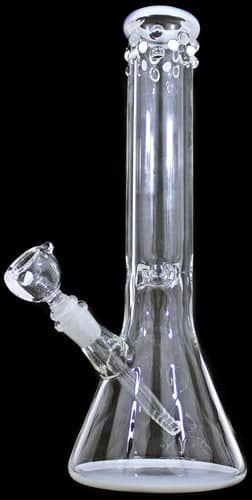 14" Marble Work Color Beaker Water Pipe