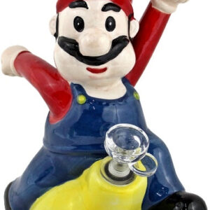 8" Ceramic Water Pipe - Mario