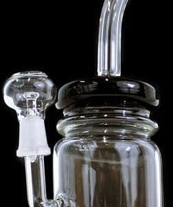 10" Mason Jar Style Showerhead 14mm Oil Rig Water Pipe