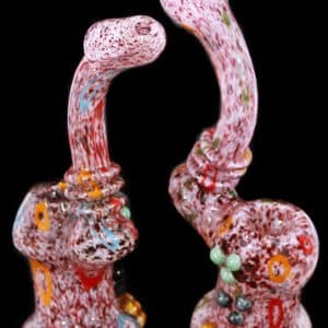 9" Mega Frit Marble Art Bubbler