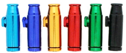 6ct Metal Bullet Tobacco Snuff Dispenser