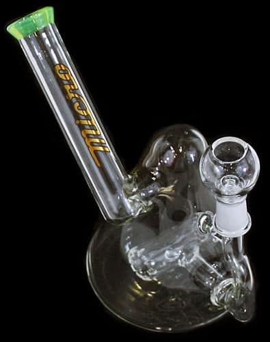 9" Micro Glass Barrel Perk 14mm Cone Oil Rig