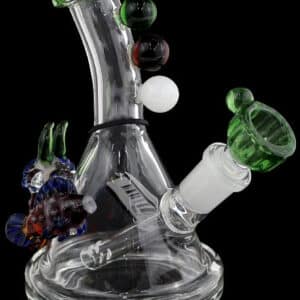 5" Monster Eye Fish Marble Beaker Water Pipe