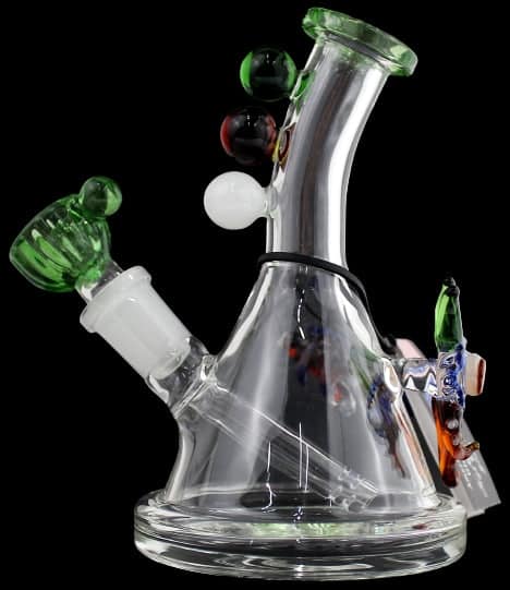 5" Monster Eye Fish Marble Beaker Water Pipe