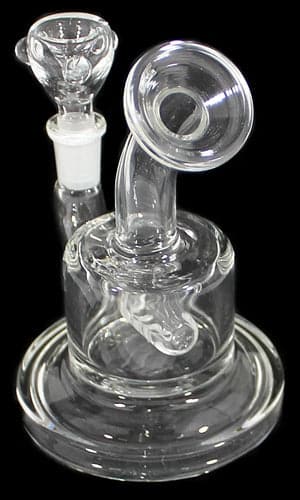 5" Mini Inline Curve 10mm Water Pipe