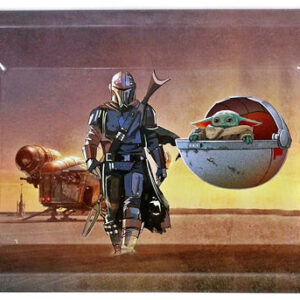 Mini Metal Rolling Tray - Mando and The Child