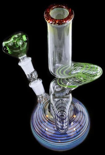 10" US Twisted ZigZag Mini Water Pipe