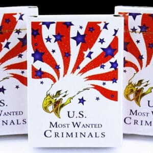 6ct US Most Wanted Criminals Playing Cards