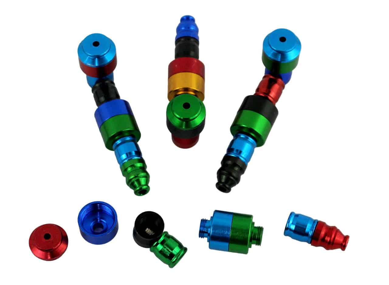 10ct 3" Multi Color Chamber Metal Pipe