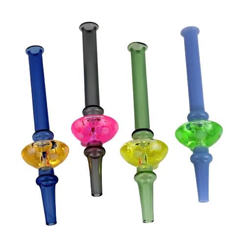 2ct Liquid Filled Mushroom Cap Nectar Collector Straw