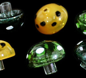 4ct Mushroom Art Airflow Carb Cap Assortment