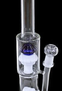14" Triple Showerhead Mushroom Perk Water Pipe