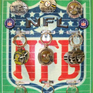 BUY 1 GET 1 FREE NFL Key chain Display