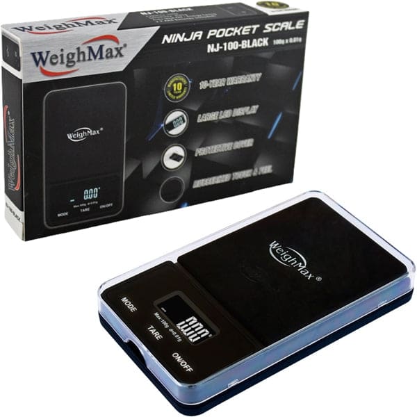 Weighmax 100g x 0.01 Ninja Digital Pocket Scale - Black