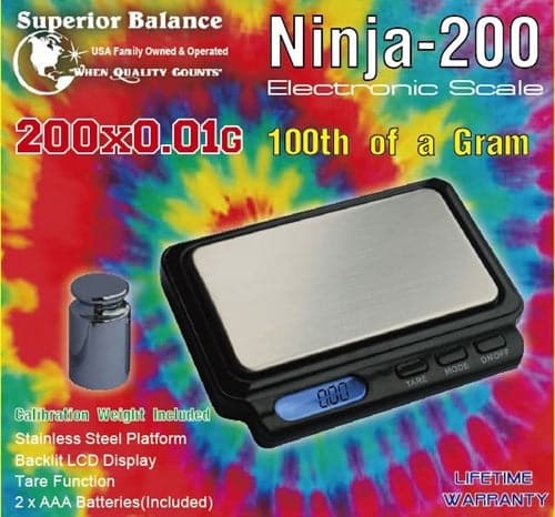 Superior Balance 200g x 0.01g Digital Stainless Steel Platform Scale Ninja-200
