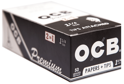 OCB Premium Rolling Paper With Tips - 1 1-4 - Image 3