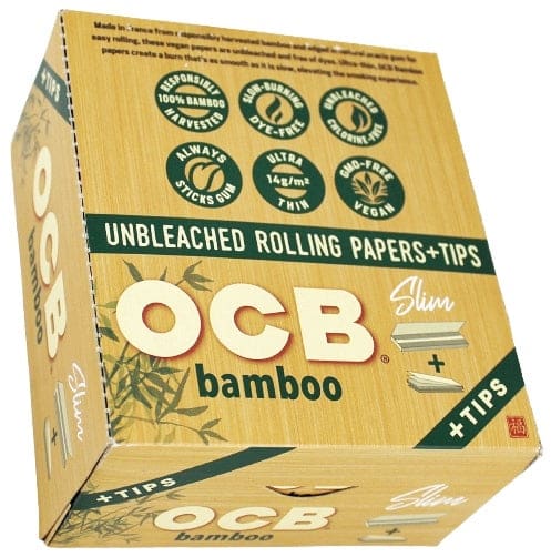 OCB Rolling Paper With Tips - King Size - Bamboo - Image 3