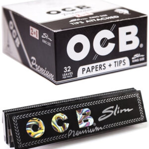 OCB Premium Rolling Paper With Tips - King Size