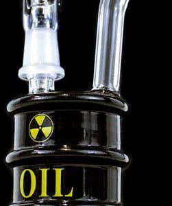 6" Black Oil Drum 14mm Oil Rig Water Pipe