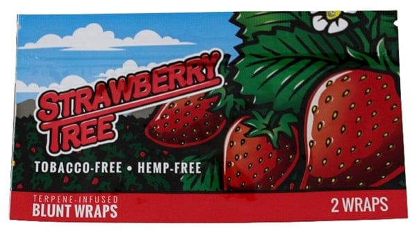 Orchard Beach Flat Blunt Wraps - Strawberry Tree