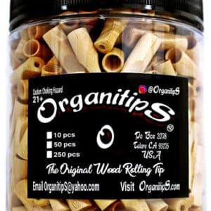 OrganitipS Original Wood Rolling Tip - 250pc Jar