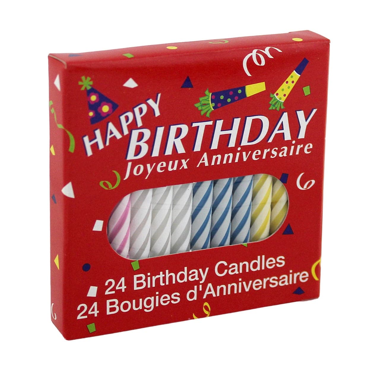 Happy Birthday Candles 12pk Display - Image 4