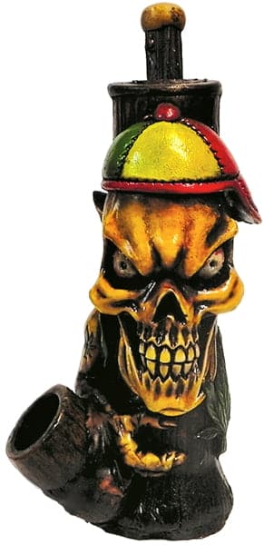 Pichincha Hand Crafted Medium Hand Pipe - 420 Crypt Keeper