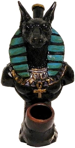 Pichincha Hand Crafted Medium Hand Pipe - Anubis