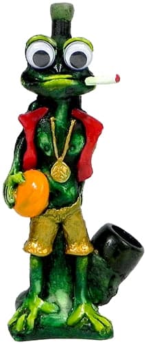 Pichincha Hand Crafted Medium Hand Pipe - Chillin Frog