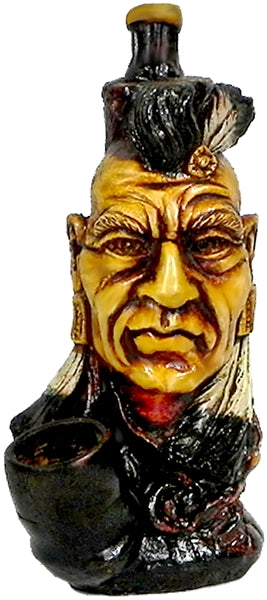 Pichincha Hand Crafted Medium Hand Pipe - White Feather