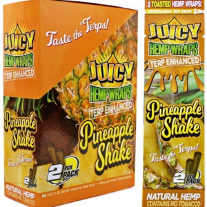 Juicy Hemp Wraps Terp Enhanced - Pineapple Shake