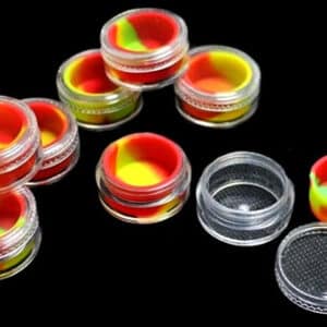 100ct Clear Plastic Jar With Silicone Liner