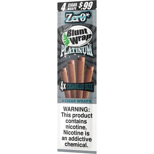 Blunt Wrap Platinum Cigarillo Wraps - Zero