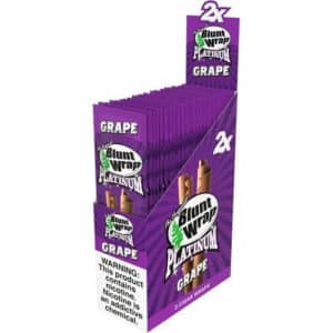Double Platinum Original Blunt Wraps - Grape