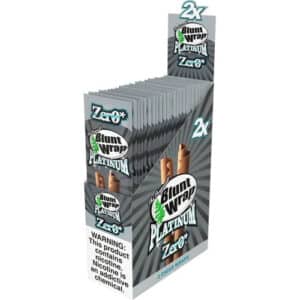 Double Platinum Original Blunt Wraps - Zero