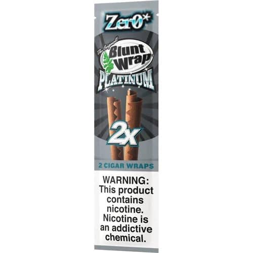 Double Platinum Original Blunt Wraps - Zero