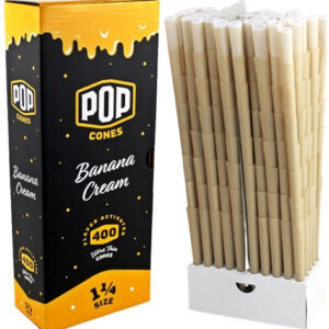 Pop Cones Flavor Activated Pre-Rolled Cones - 1 1-4 - 400pk - Banana Cream