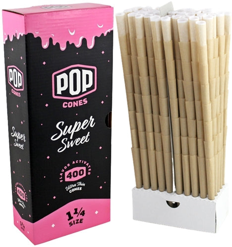 Pop Cones Flavor Activated Pre-Rolled Cones - 1 1-4 - 400pk - Super Sweet