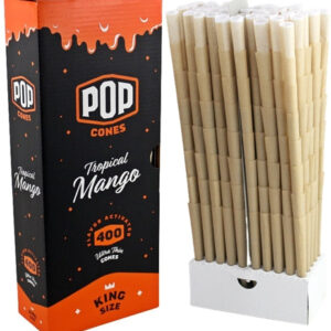 Pop Cones Flavor Activated Pre-Rolled Cones - King Size - 400pk - Tropical Mango